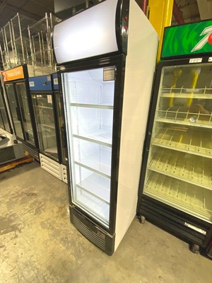 true single glass door cooler