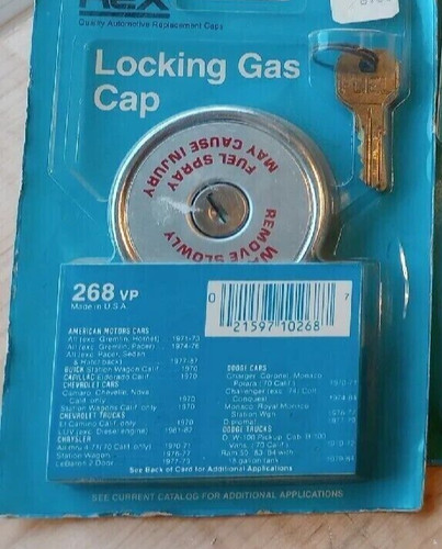 Locking Gas Cap; Fits ALL of the Listed Vehicles ( 1968-1987)