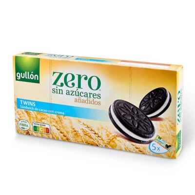 Gullon Twin Sandwich Cream Sugar Free 210g Pack Of 5 Delicious Biscuits