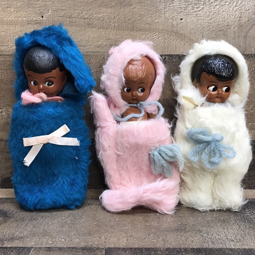 1950’s Dime Store Baby Doll Lot of (3) Hard Plastic 6” Tall Made in Hong Kong - Picture 11 of 12