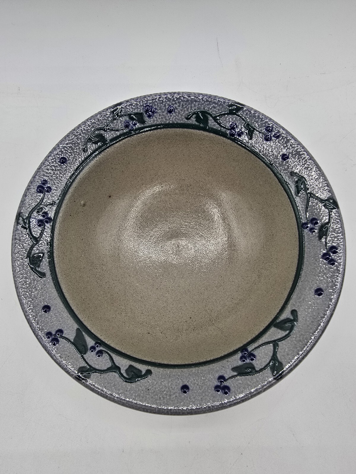 Rowe Pottery 1996 Salt Glaze Bowl 6 1/2” Berry