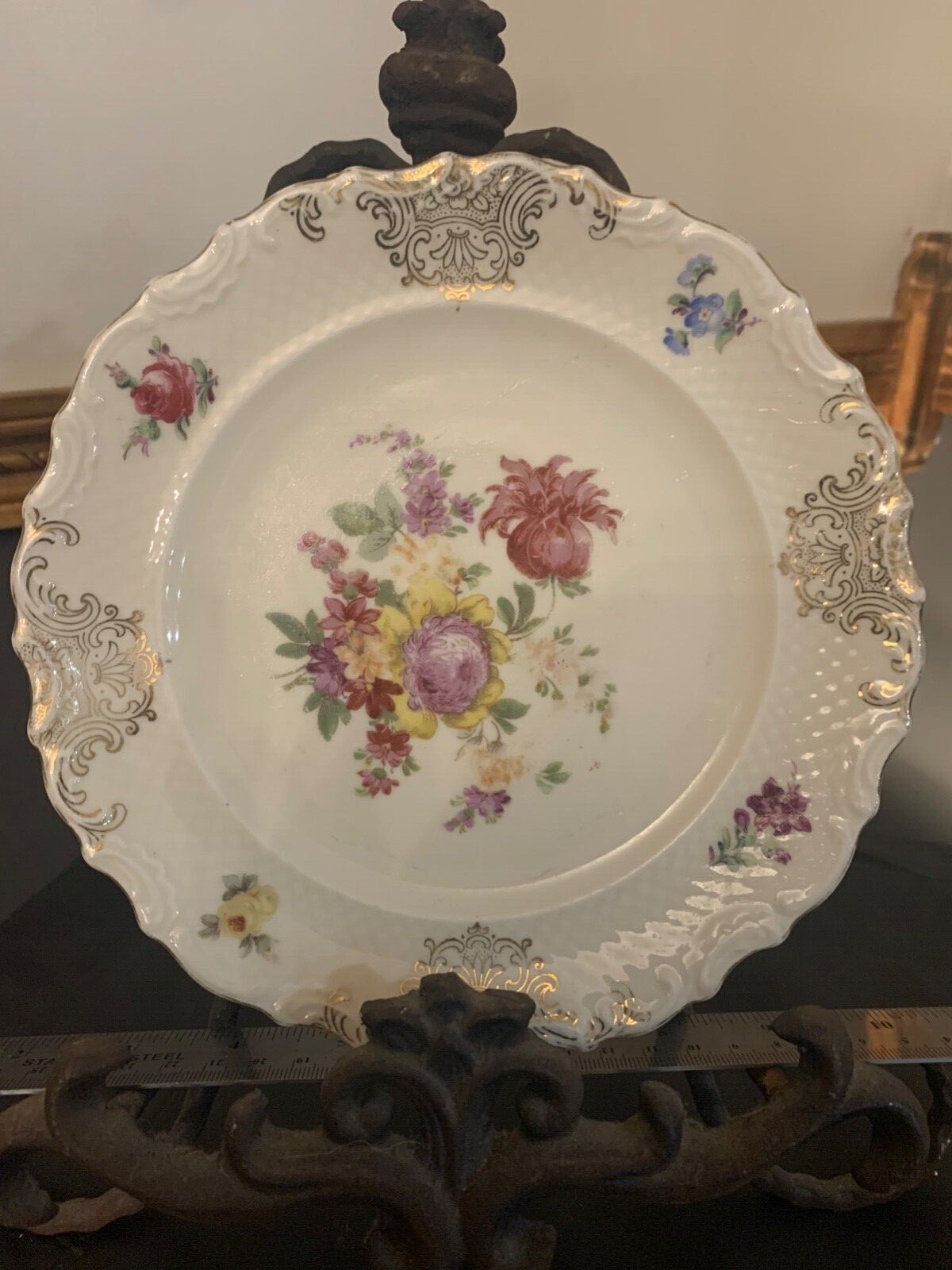 Bavaria Schumann Arzberg Germany Wild Rose Golden Crown 1886 Vintage ...