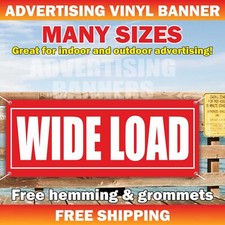 WIDE LOAD Advertising Banner Vinyl Mesh Sign Oversize Many Sizes