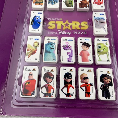 Woolworths Stars Pixar Domino Collectors Case with Complete Set Dominos - Picture 10 of 13