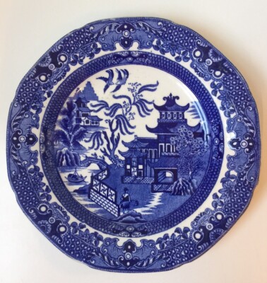 VINTAGE 1930 BURLEIGH WARE HERGESTELLT IN ENGLAND 7 'ZOLL TELLER IN GC