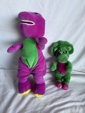Barney 15   Baby Bop 10  Dinosaur Vintage 1992 Plush Lyons Group Stuffed Animal