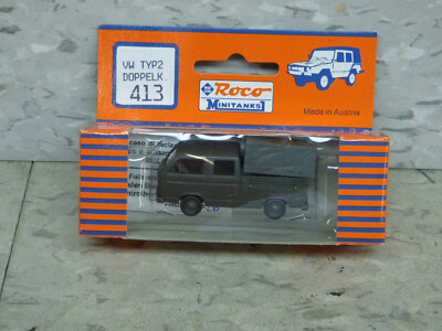 Roco Minitanks / (NEW) 1/87 Modern German VW Double Cabin Type 2 Van Lot # 4059K
