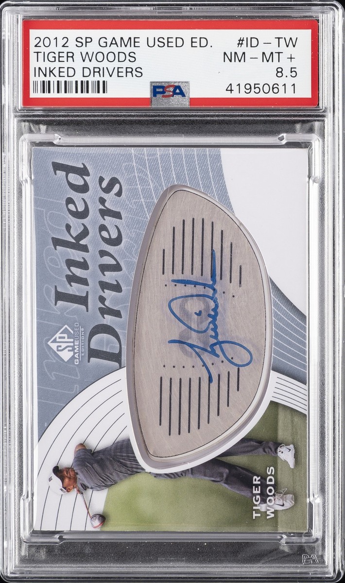 2012 SP GAME USED ED INKED DRIVERS #ID-TW TIGER WOODS PSA 8.5 | eBay