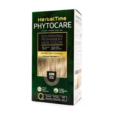 Phytocare Permanent Haarfärbung, Farbe Sehr Helles Blond 10N | Professionelle...