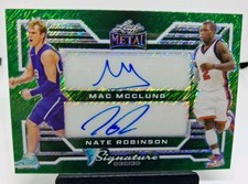 Mac McClung / Nate Robinson 2024 Leaf Metal Signature Series Dual Auto 1/1