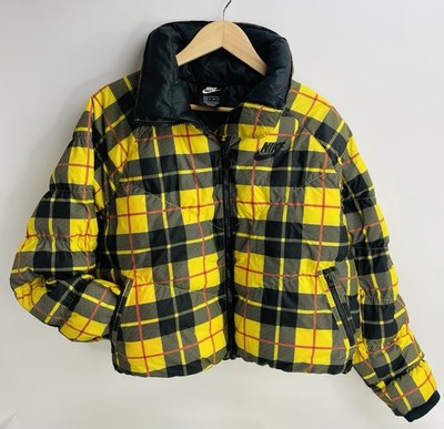 Nike puffer down jacket y2k checked drill vintage tech boxy women  Size XS