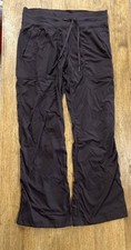 Lululemon Dance Studio Mid-Rise Pant Women s 8 Dark Brown Workout