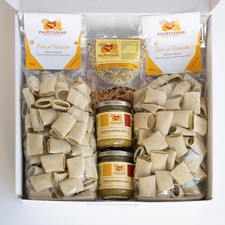 Box Regalo Al Pistacchio - 1Kg Pasta Artigianale Al Pistacchio, Pesto E Granella