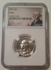 1964 Washington Quarter Proof PF69 NGC Portrait Label
