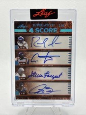 2023 Leaf Superlative 4 Score Autograph Moss Carter Largent Bruce #2/6