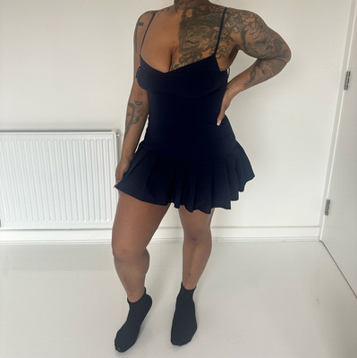 Pretty Little Thing Navy Blue Women's Mini Dress Size 10 UK