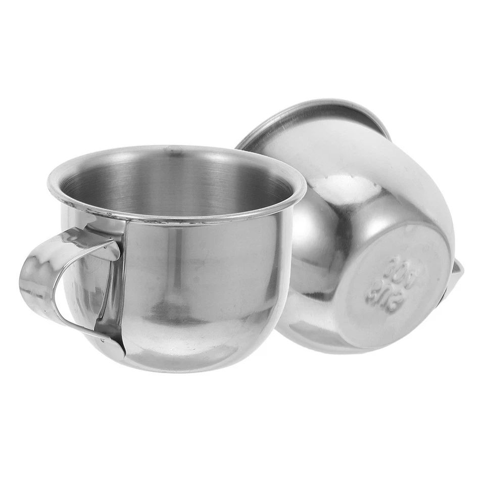 2 Pcs Trinklernbecher Edelstahl Wasserbecher Aus Mini -Teetassen Kaffeebecher - Bild 1 von 4