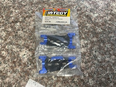 Integy T8056BLUE Carbon Fiber Aluminum Rear Lower Arm for Traxxas Rustler