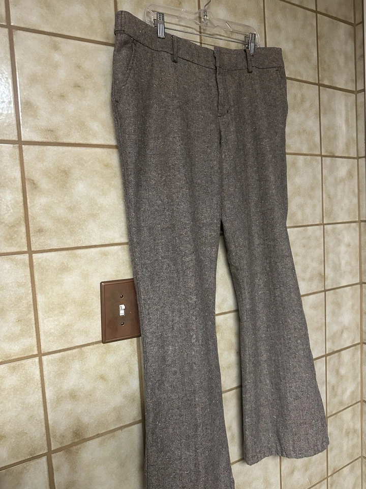 Pantalones de vestir Mossimo para mujer mezcla de lana neutra talla 14, oficina retro Y2K Foto 2 de 4