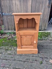 Vintage Country Style Solid Pine Bedside Cabinet Table