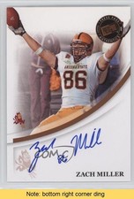 2007 Press Pass Signings Bronze Zach Miller Auto READ 0af