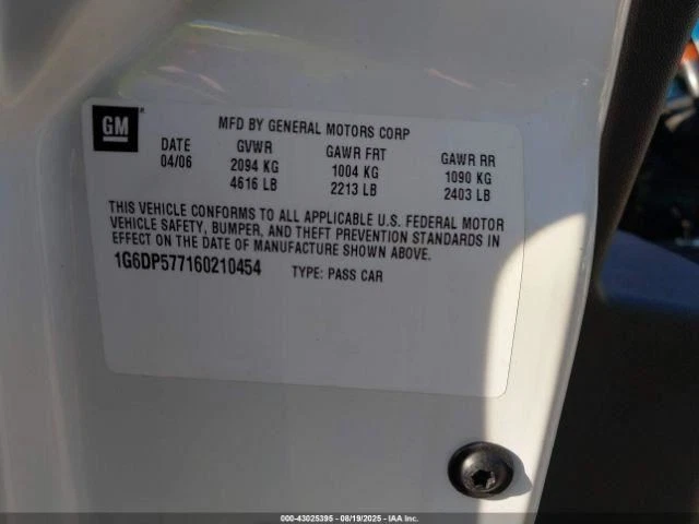 2006 Cadillac CTS Right Rear Window Regulator OEM Used 116K Miles 4DR Foto 2 de 4