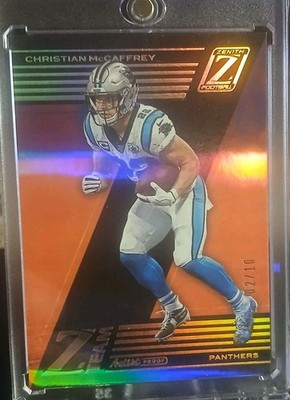 Christian McCaffrey 2020 Panini Zenith Z-Glass Z28 /10 SSP Panthers  49ers   