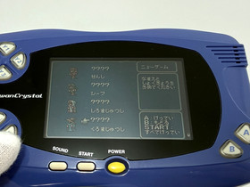 Bandai WonderSwan Swan Crystal Blue Violet Console System Good Condition Boxed