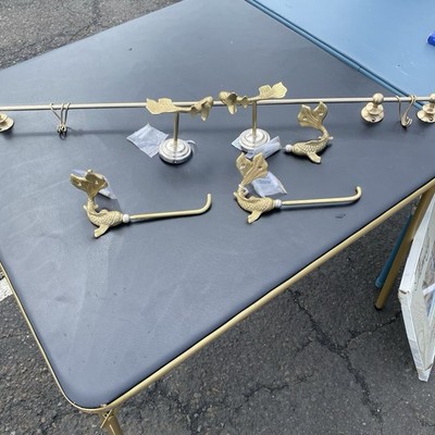 ￼ Anthropology Koi Fish Bathroom Fixtures In Antique Brass