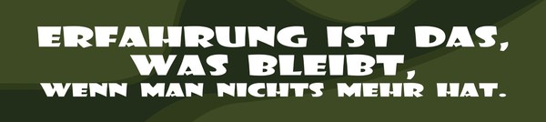Blechschild 10X46 Cm Erfahrung Ist Das, Was Bleibt Deko Geschenk Schild-image