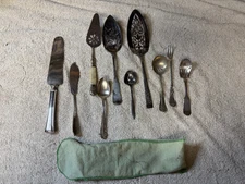 Misc Flatware Silverplate Pieces.  Vintage, Rodgers 10 items