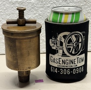 AMERICAN INJECTOR No. 4 Spring Loaded Brass Grease Cup T-handle Hit Miss 1899