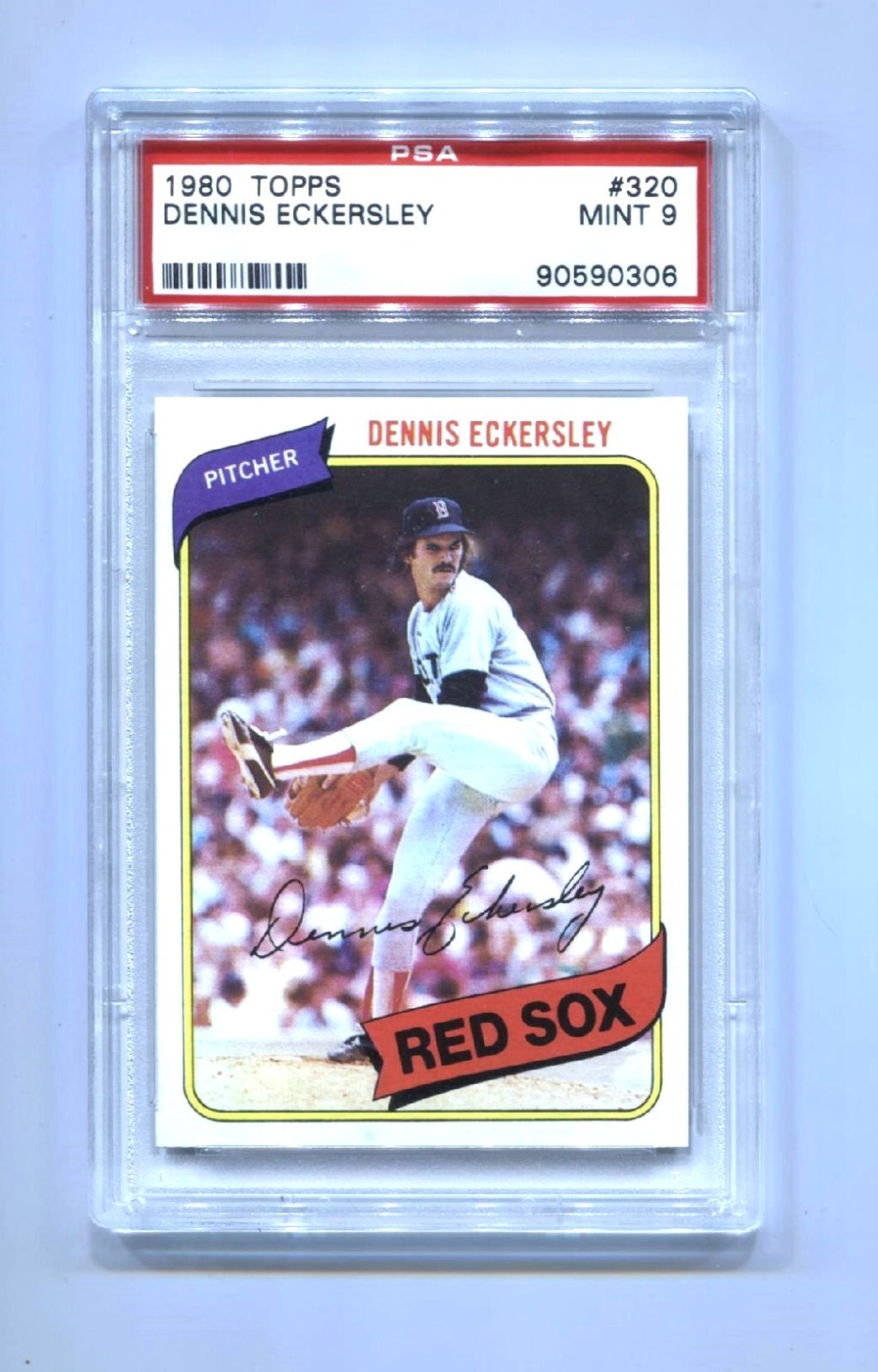1980 TOPPS #320 DENNIS ECKERSLEY PSA 9