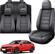 New Leather Car Seat Covers Full Set Honda Civic 2000-2025 Nappa Custom Fastship