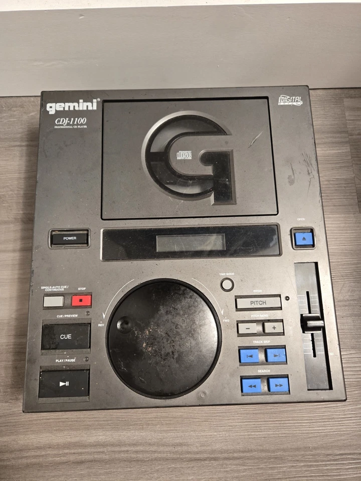 Lote de 2 reproductores de CD DJ profesionales Gemini CDJ-1100 - sin probar / para piezas - con Foto 4 de 4