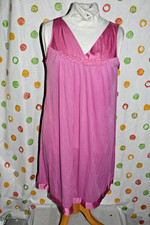 vintage Vanity Fair Orchid Pink night gown nylon WOMEN MEDIUM EUC