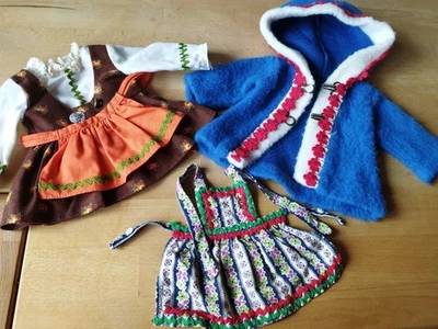 Puppenkleider Puppen Kleider  Jacke Schürze Käthe Kruse passend - Bild 1 von 4