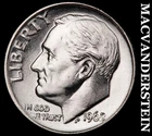 1962 Roosevelt Dime- Silver- Choice Gem Brilliant Uncirculated Luster #J5371