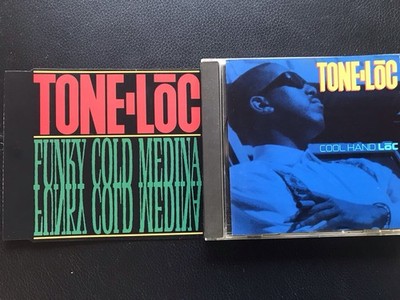 2. CDs :   TONE  LOC    -   Funky Cold Medina   +   Cool  Hand Loc   ,   HIP HOP