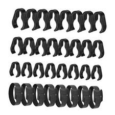 Microphone Stand Cable Clips, Boom Pole Plastic Mount Clamps, 32 PCS 3 32 pcs