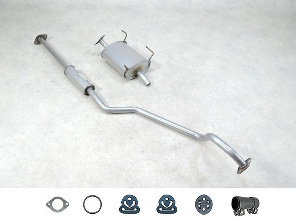 MTS Auspuff Set Neu für Nissan Almera Tino V10 1.8 2.0 Mitteltopf Endtopf Anbaut - Bild 1 von 1