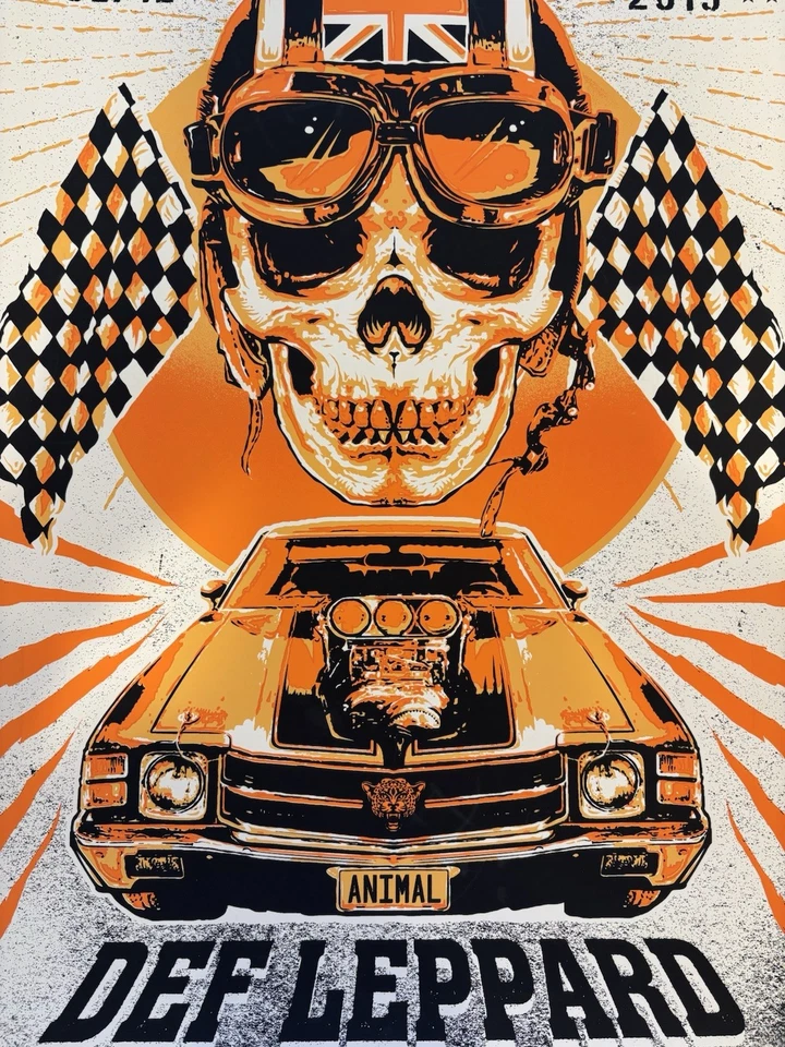 CONCERT ART PRINT POSTER: 2015 Def Leppard - Animal - New York - 18x24" - Image 3 of 3