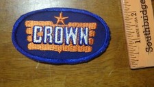 VINTAGE CROWN OIL  OIL COMPANY 1950'S  PATCH BX K#20