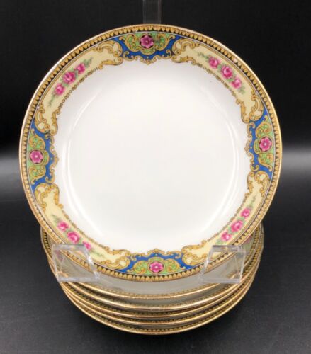 RARE - 6 x Dessert Bowls (Antique) - Elite Works (Limoges, France)