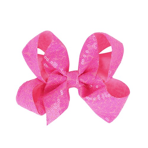 1PC Grosgrain Ribbon Hair Bows with Clip 5 inch Large Bow Sequins Hair Clip - Picture 9 of 25