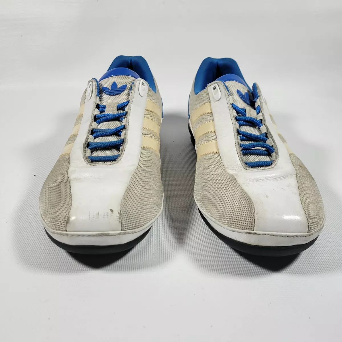 ADIDAS PORSCHE DESIGN SP1 WHITE BLUE SNEAKERS DRIVING SHOES SIZE 7.5 RARE