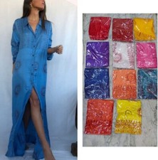 Boho hippy party festival style om print yoga Maxi Dress for Ladies Women 