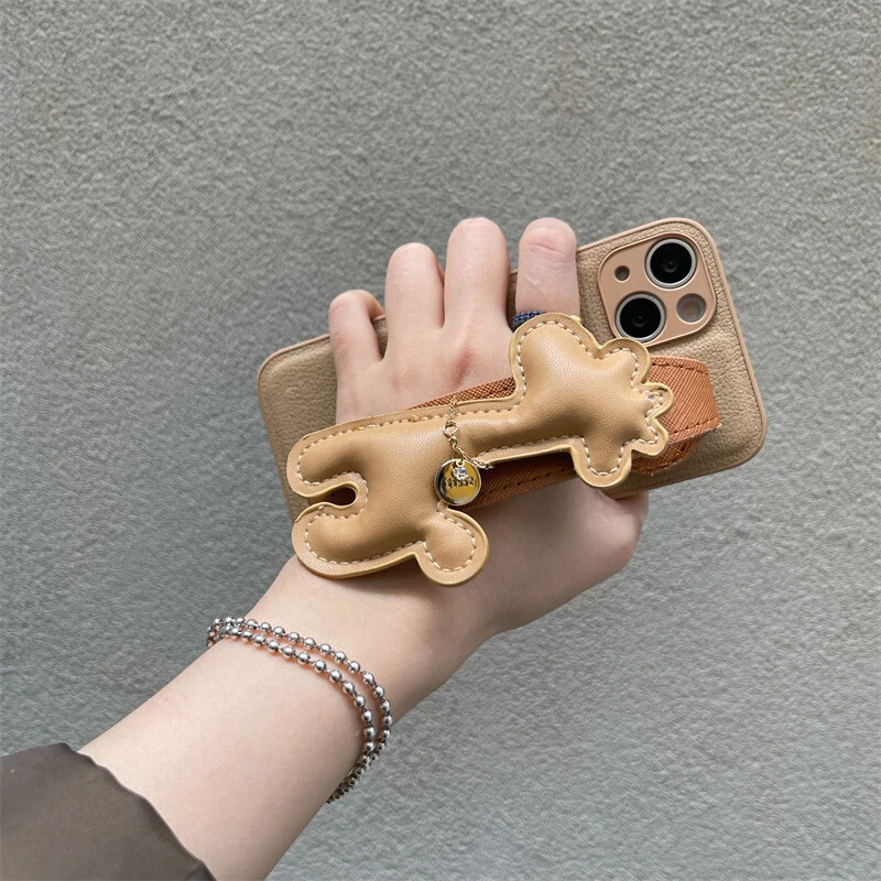 Funda Bandolera Correa Cuero Jirafa Lujo Para iPhone 14 13 Pro Max 12 11 XS XR Foto 4 de 4