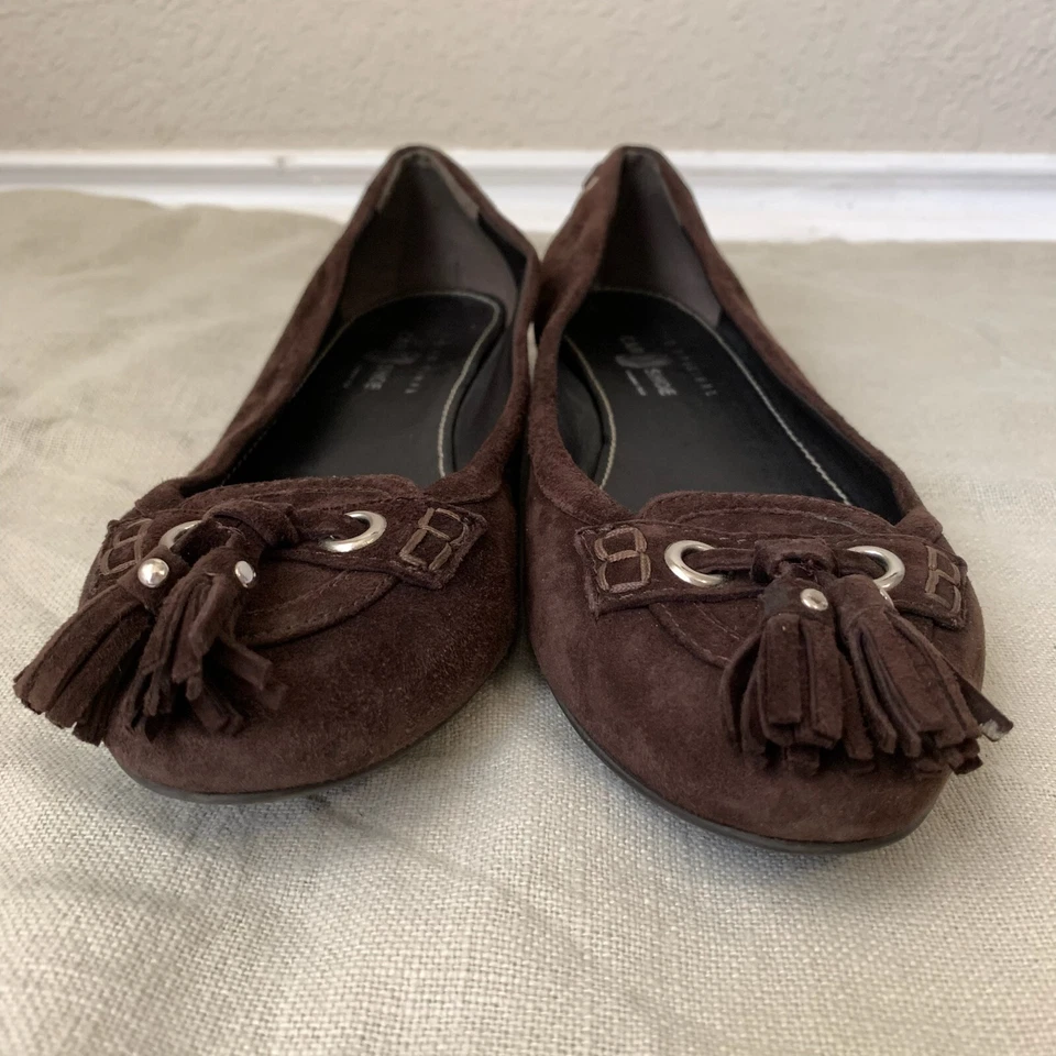 THE ORIGINAL CAR SHOE Mocasines Mujer EU 40 US 9.5 Marrón Gamuza Borlas Preppy Foto 3 de 4