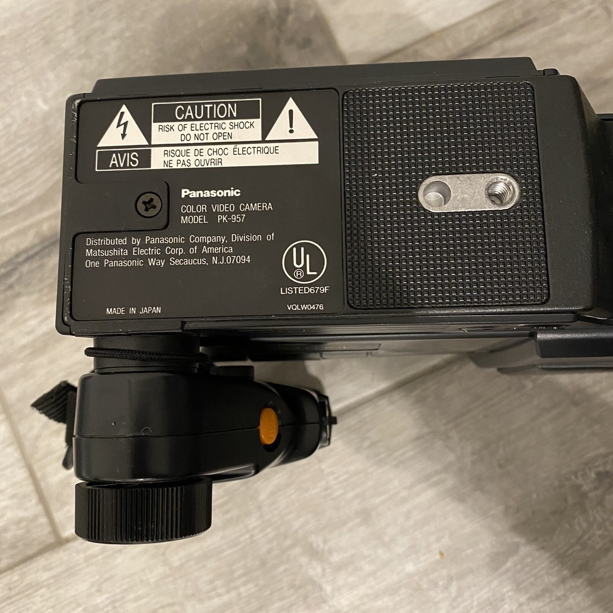 Vintage 1983 Panasonic PK-957 Newvicon Omnipro Color Video Camera